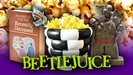 Beetlejuice logo, Regal's Beetlejuice 2 popcorn buckets