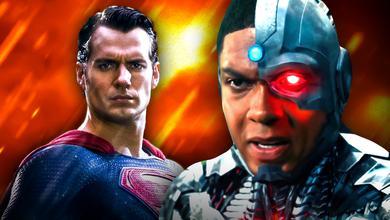 Ray Fisher as Cyborg, Henry Cavill as Superman