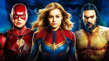 Flash, Captain Marvel, and Aquaman