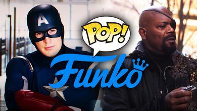 Captain America, Nick Fury, Funko logo