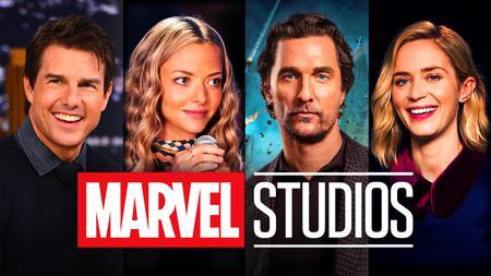 Matthew McConaughey, Amanda Seyfried, Tom Cruise, Emily Blunt, Marvel Studios logo