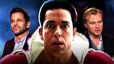 Zachary Levi as Shazam, Zack Snyder, Christopher Nolan