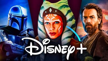 Star Wars Mandalorian, Ahsoka, Obi-Wan Kenobi, Disney Plus logo