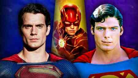 Superman Flash Henry Cavill Christopher Reeve