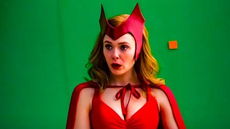 Elizabeth Olsen in Scarlet Witch Halloween costume