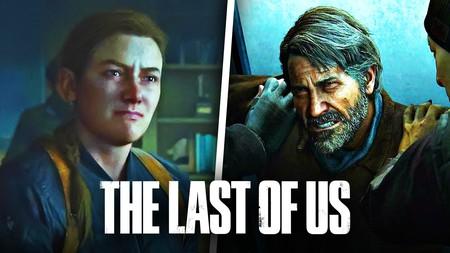 The Last of Us logo, Joel and Abby in The Last of Us Part II