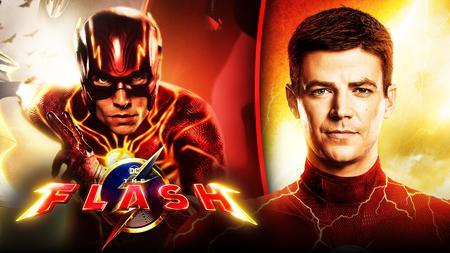 Grant Gustin as The Flash, Ezra Miller as The Flash