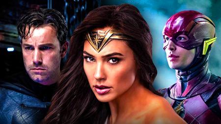 Wonder Woman, Gal Gadot, Ben Affleck as Batman, Ezra Miller as The Flash