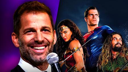 Zack Snyder smiling, Wonder Woman, Superman, Aquaman