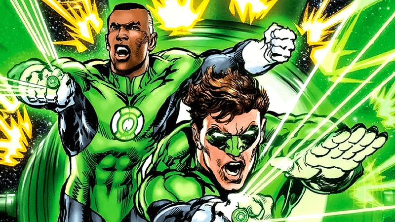 John Stewart as Green Lantern, Hal Jordan as Green Lantern