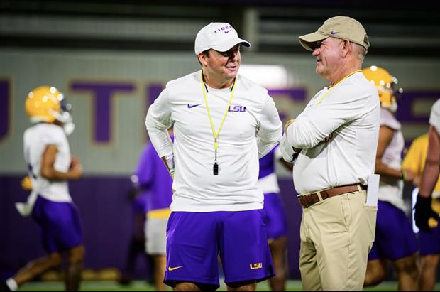 Photos: Brian Kelly Visits With Dylan Berymon, The No. 2 Rated DL In Louisiana For 2026