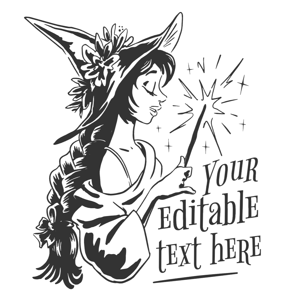 Modern witch editable t-shirt template | Create Designs