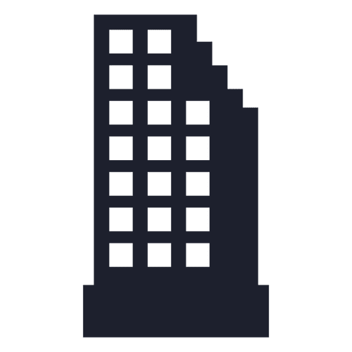 Appartment building silhouette PNG Design