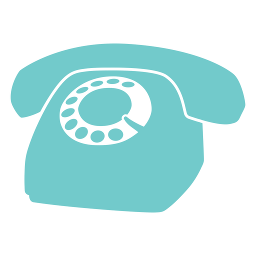 Old telephone cut out PNG Design