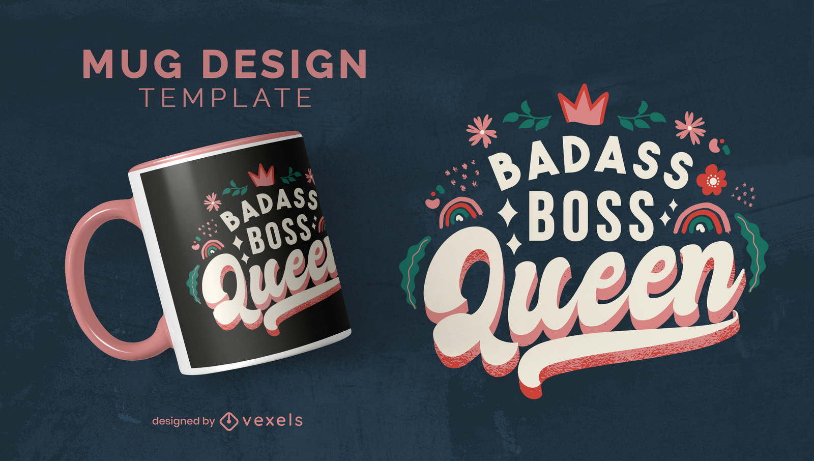 Boss Queen Schriftzug Zitat Tassendesign