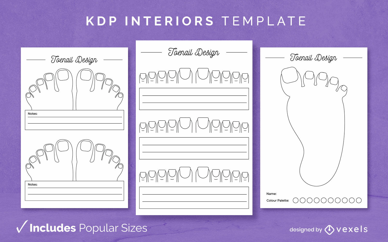 Toenail KDP interior template design