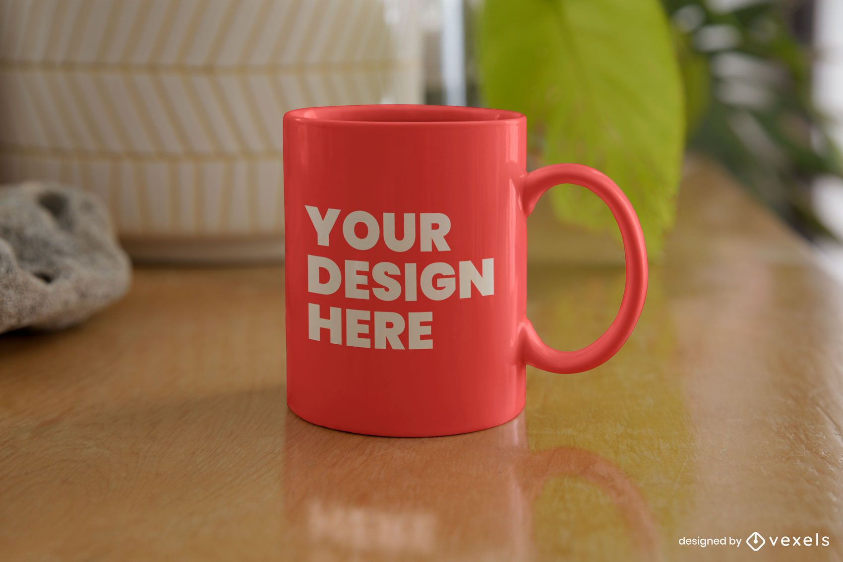 Mug table mockup design