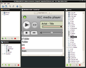 VLC Skin Editor Screenshot