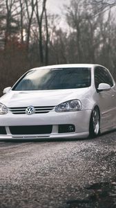 Preview wallpaper volkswagen, golf, gti, tuning, white