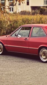 Preview wallpaper volkswagen, vw, scirocco, mk1, 1975, red, rear view