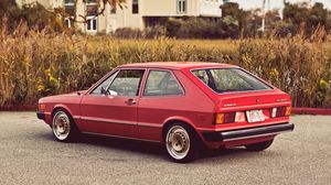 Preview wallpaper volkswagen, vw, scirocco, mk1, 1975, red, rear view