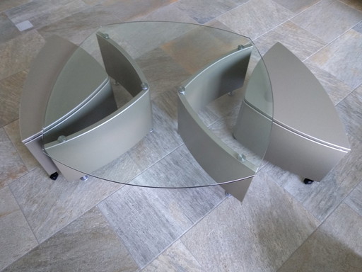 Leolux design, 2 side tables in coffee table 'Joey'