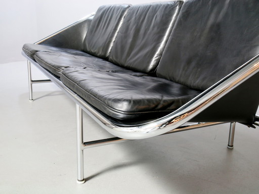 Leather Sling Sofa by George Nelson, Herman Miller, rarity 60th