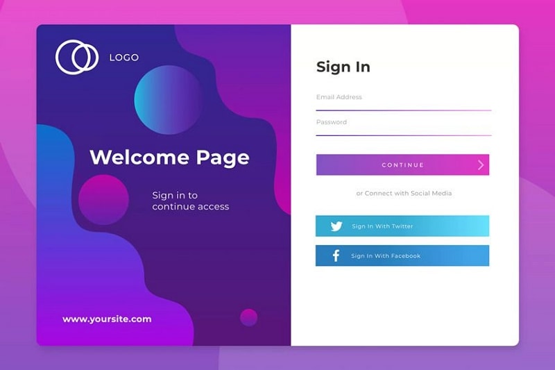 Admin Login Design