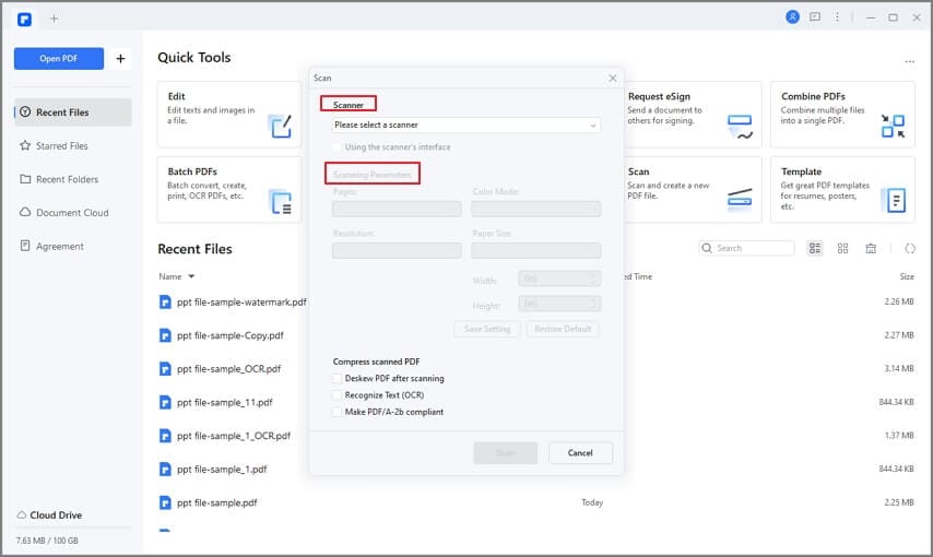 convert jpg to scanned pdf