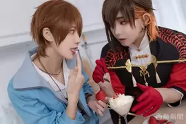 【超甜】Cosplay二創同人《新世界狂歡NU: Carnival》調酒還是…調情？「八雲×伊得」草莓、奶油、巧克力的微醺之夢ღ【Atea阿緹亞 x Mr.玄子】