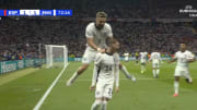 England's Cole Palmer celebrates with Luke Shaw after scoring an equalizing goal against Spain in the 2024 Euro final. 