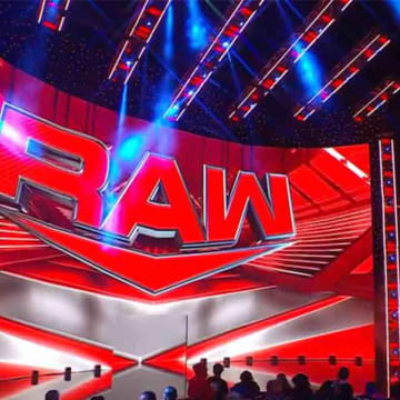 The LED stage for WWE Monday Night Raw.