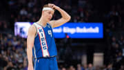 Jan 18, 2024; Sacramento, California, USA; Sacramento Kings guard Kevin Huerter (9) looks on during the fourth quarter at Golden 1 Center. Mandatory Credit: Ed Szczepanski-USA TODAY Sports