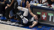 Jun 12, 2024; Dallas, Texas, USA; Dallas Mavericks guard Luka Doncic (77) during the game between the Dallas Mavericks and the Boston Celtics in game three of the 2024 NBA Finals at American Airlines Center. Mandatory Credit: Jerome Miron-USA TODAY Sports