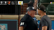 Wendelstedt (left) and Sizemore (right) argue after the White Sox manager was ejected from a game against the Orioles.