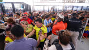 Sunday’s Copa America final was delayed for more than one hour after fans rushed the gates, causing chaos and injuries.