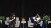 Rapper Lil Dicky and Paul George converse on the Podcast P show. 