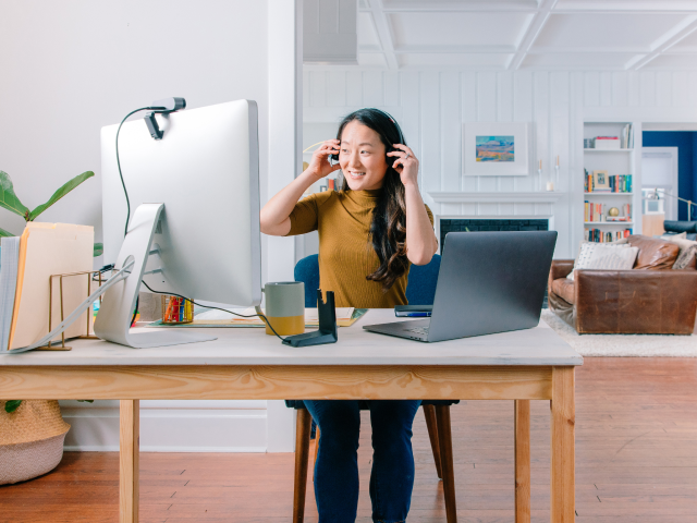 Woman at desk