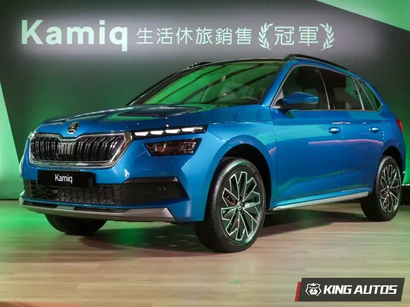 Skoda Kamiq 冠軍版 1.5T RS藍，建議售價與常規販售車款同為106.8萬元起。