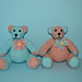 The Button Twin Teddy Bears pattern 