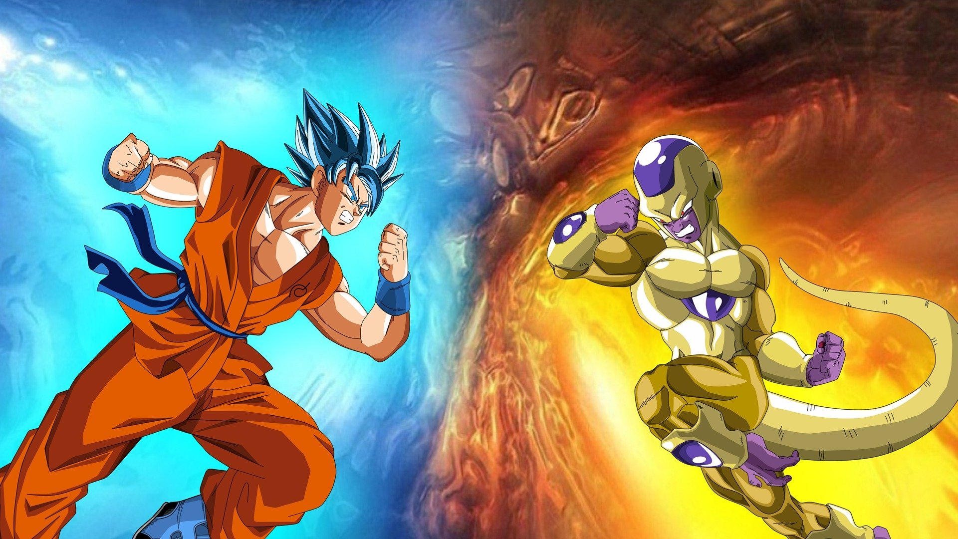 Goku Super Saiyan Vs Frieza Wallpaper