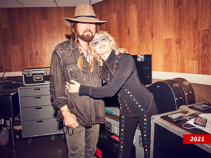 miley and billy cyrus getty 1