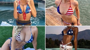 American Flag Swimsuits -- Guess Who!