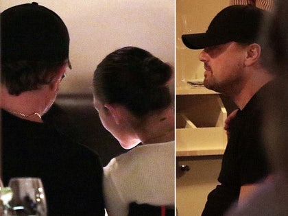 leonardo dicaprio having dinner with vittoria backgrid