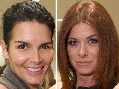 Angie Harmon and Debra Messing