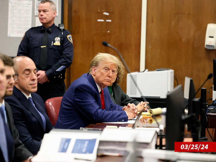 trump in court