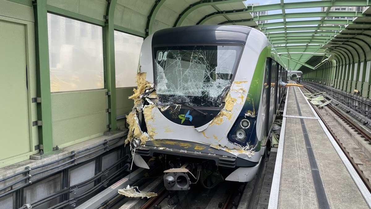 工地施工意外 鋼條插進捷運車廂 1女卡車底無生命跡象