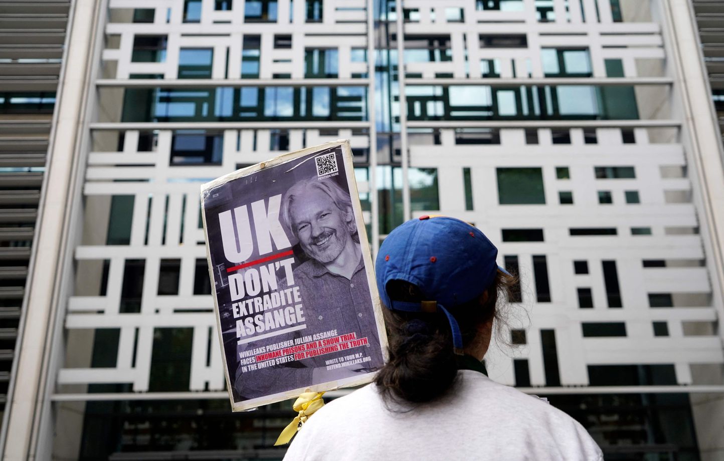 Un rassemblement a eu lieu vendredi 1er juillet 2022 à Londres pour protester contre l'extradition de Julian Assange vers les Etats-Unis.