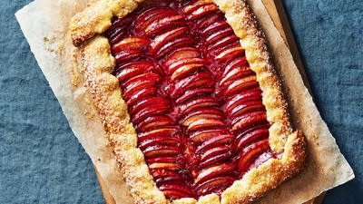 Nectarine Galette with Sour Cherry Jam 