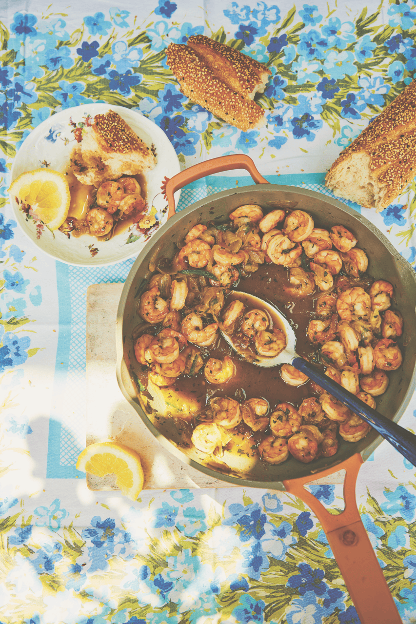 Sticky Honey Prawns